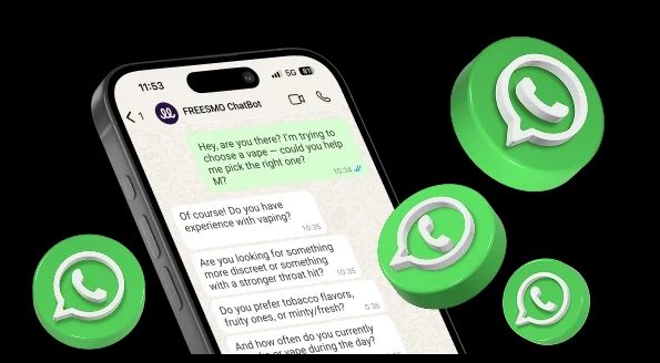 WhatsApp chat interface