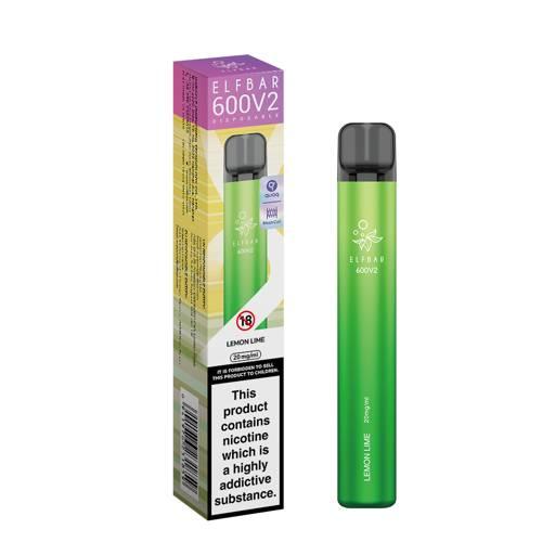 Elf Bar 600 V2 Disposable Vape Lemon Lime