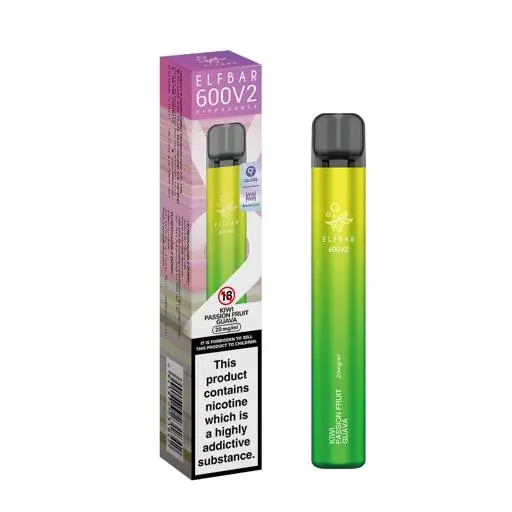 Elf Bar 600 V2 Disposable Vape Kiwi Passion Fruit Guava