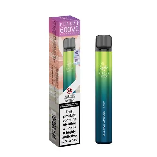Elf Bar 600 V2 Disposable Vape Blue Razz Lemonade