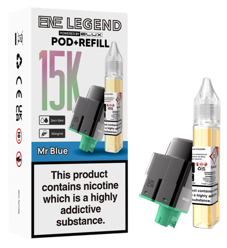 Elux ENE Legend 15k Prefilled Pods Mr Blue