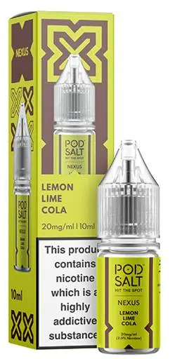 Pod Salt Nexus Nic Salt E-liquid Lemon Lime Cola 10mg