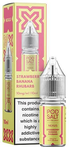 Pod Salt Nexus Nic Salt E-liquid Strawberry Banana Rhubarb 5mg