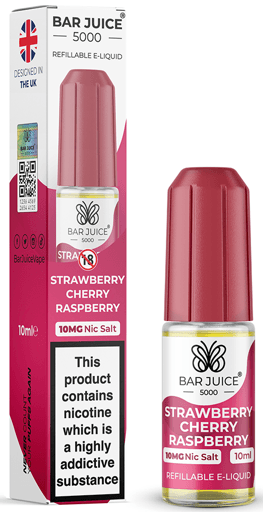 Bar Juice 5000 Nic Salt E-liquid Strawberry cherry raspberry 10mg