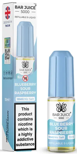 Bar Juice 5000 Nic Salt E-liquid Blueberry Sour Raspberry 10mg
