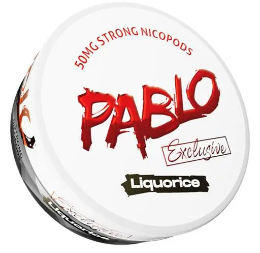Pablo Exclusive Nicotine Pouches Liquorice 30mg