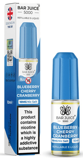 Bar Juice 5000 Nic Salt E-liquid Blueberry Cherry Cranberry 10mg