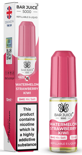 Bar Juice 5000 Nic Salt E-liquid Watermelon Strawberry Kiwi 5mg