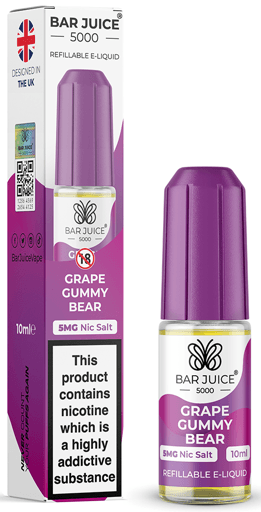 Bar Juice 5000 Nic Salt E-liquid Grape gummy bear 5mg