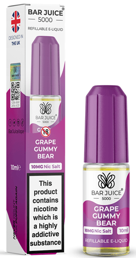 Bar Juice 5000 Nic Salt E-liquid Grape gummy bear 10mg