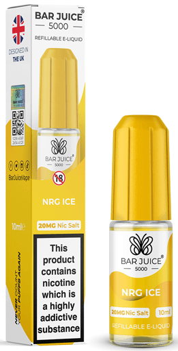Bar Juice 5000 Nic Salt E-liquid NRG Ice (Energy Ice) 20mg
