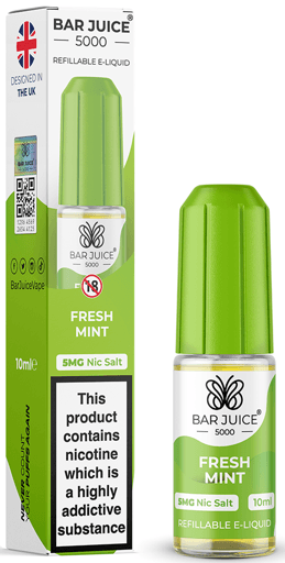 Bar Juice 5000 Nic Salt E-liquid Fresh Mint 5mg