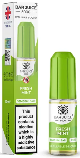 Bar Juice 5000 Nic Salt E-liquid Fresh Mint 10mg
