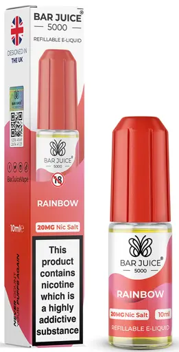 Bar Juice 5000 Nic Salt E-liquid Rainbow 20mg