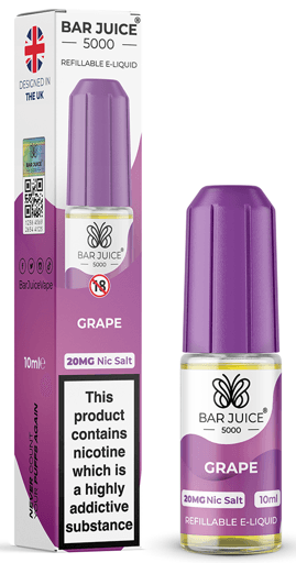 Bar Juice 5000 Nic Salt E-liquid Grape 20mg