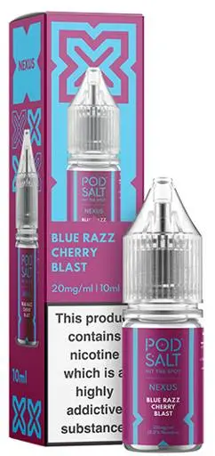 Pod Salt Nexus Nic Salt E-liquid Blue Razz Cherry Blast 10mg
