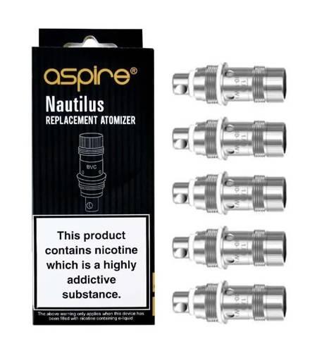 Aspire Nautilus Replacement Coils (BVC) 1.8 Ohm (5pk)