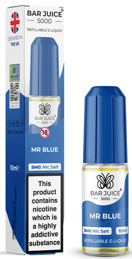 Bar Juice 5000 Nic Salt E-liquid Mr Blue 5mg