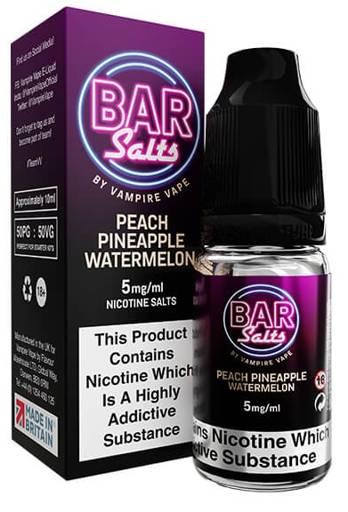 Vampire Vape Bar Salts Peach Pineapple Watermelon 5mg