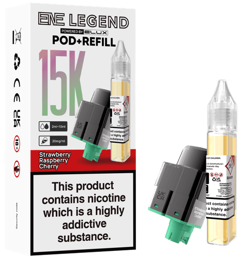 Elux ENE Legend 15k Prefilled Pods Strawberry Raspberry Cherry