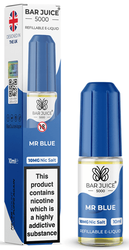 Bar Juice 5000 Nic Salt E-liquid Mr Blue 10mg