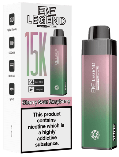 Elux ENE Legend 15K Prefilled Vape Kit Cherry Sour Raspberry
