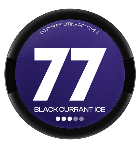 77 Nicotine Pouches Blackcurrant Ice 10.4mg