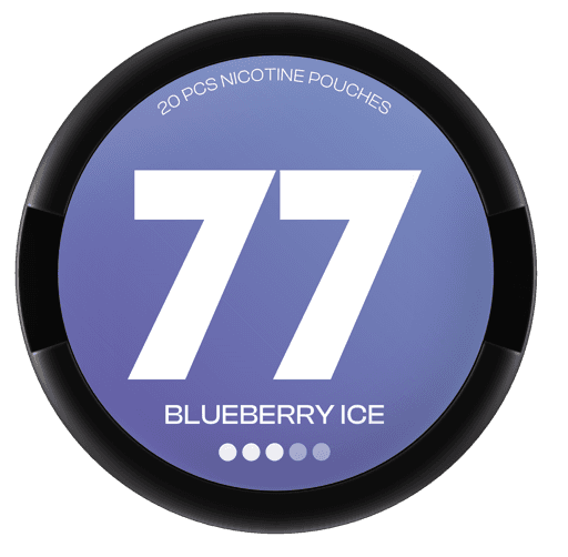 77 Nicotine Pouches Blueberry Ice 10.4mg