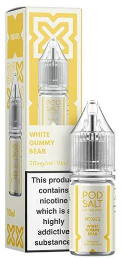 Pod Salt Nexus Nic Salt E-liquid White Gummy Bear 5mg