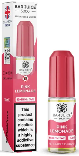 Bar Juice 5000 Nic Salt E-liquid Pink Lemonade 10mg