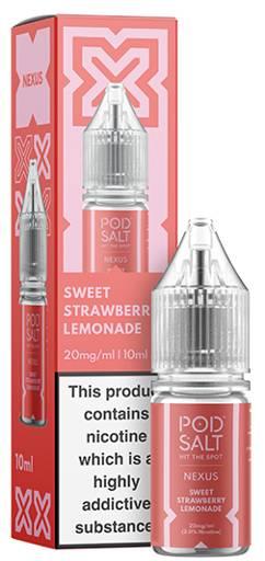 Pod Salt Nexus Nic Salt E-liquid Sweet Strawberry Lemonade 10mg