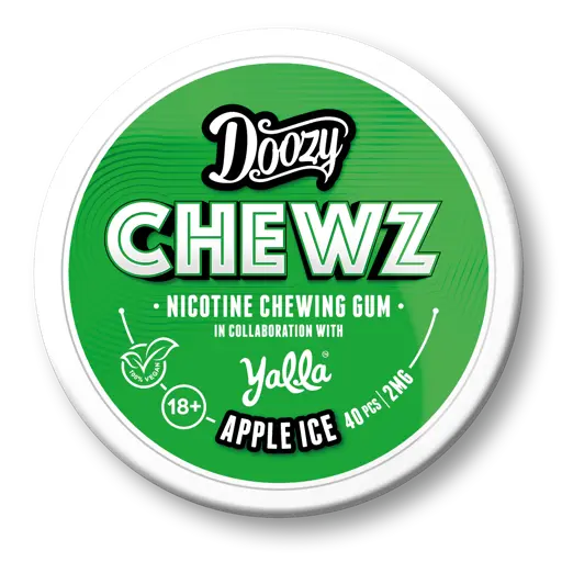 Doozy Chewz Nicotine Chewing Gum Apple Ice