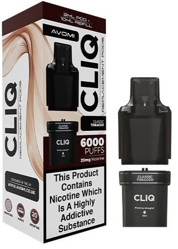 Avomi CLIQ Prefilled Pods Classic Tobacco