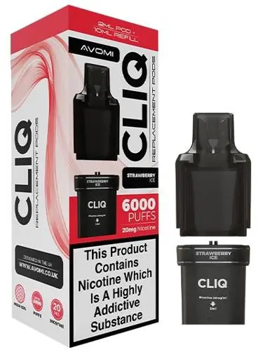 Avomi CLIQ Prefilled Pods Strawberry Ice