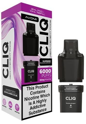 Avomi CLIQ Prefilled Pods Raspberry Blackcurrant