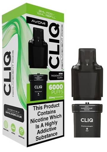 Avomi CLIQ Prefilled Pods Kiwi Passionfruit Guava