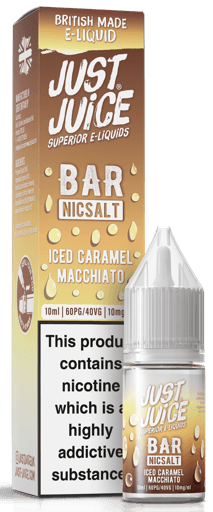 Just Juice Bar Nic Salt E-Liquid Iced Caramel Macchiato 10mg