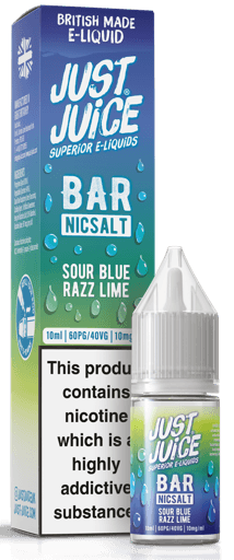 Just Juice Bar Nic Salt E-Liquid Sour Blue Razz Lime 5mg