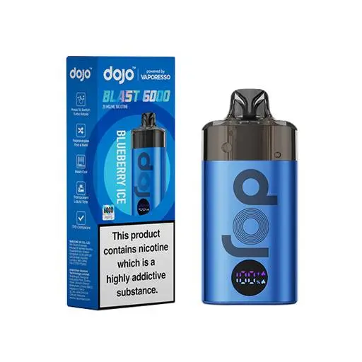 Vaporesso Dojo Blast 6000 Prefilled Pod Vape Kit Blueberry Ice 20mg kit