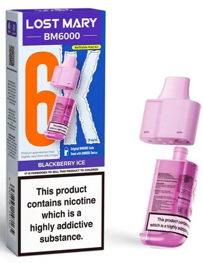 Lost Mary BM6000 Prefilled Pods Blackberry Ice