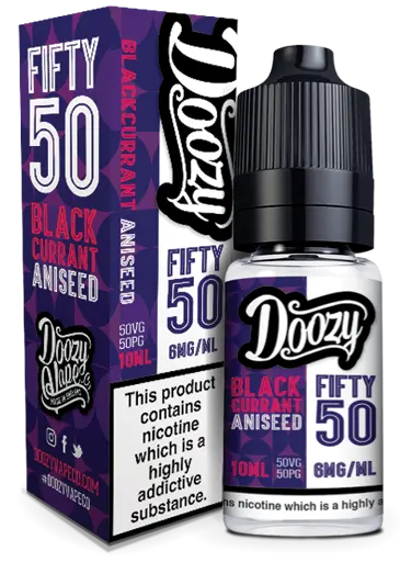 Doozy Vape 50/50 Freebase Blackcurrant Aniseed 12mg