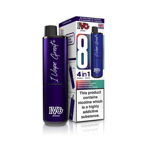 IVG 2400 Prefilled Pod Vape Kit Blackcurrant Edition