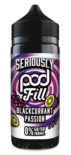 Seriously Pod Fill 100ml Shortfills Blackcurrant Passion 100ml