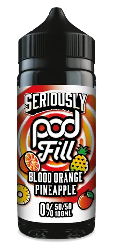Seriously Pod Fill 100ml Shortfills Blood Orange Pineapple 100ml
