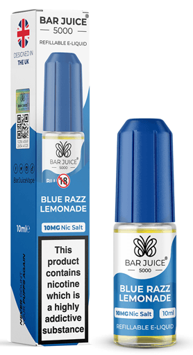 Bar Juice 5000 Nic Salt E-liquid Blue Razz Lemonade 10mg
