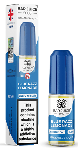 Bar Juice 5000 Nic Salt E-liquid Blue Razz Lemonade 20mg
