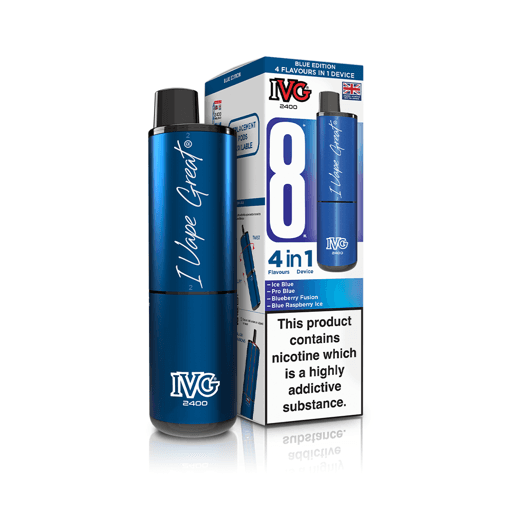 IVG 2400 Prefilled Pod Vape Kit Blue Edition