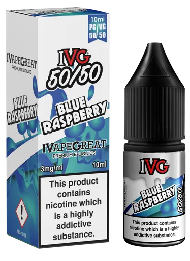 IVG 50/50 E-Liquids Blue Raspberry 12mg