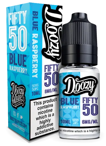 Doozy Vape 50/50 Freebase Blue Raspberry 18mg