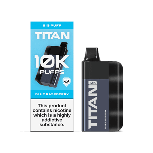 Titan 10k Rechargeable Disposable Vape Kit Blue Raspberry